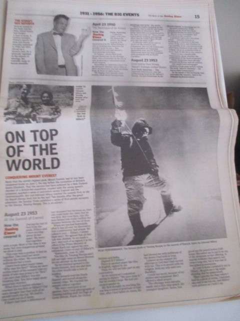 VINTAGE NEWSPAPER SUPPLEMENT 100 YEARS 1931 - 1956