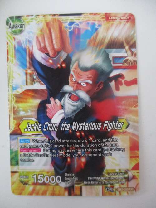 DRAGON BALL Z CARD - COLOSSAL WARFARE - JACKIE CHUN THE MYSTERIOUS FIGHTER