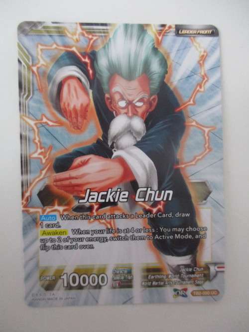 DRAGON BALL Z CARD - COLOSSAL WARFARE - JACKIE CHUN THE MYSTERIOUS FIGHTER