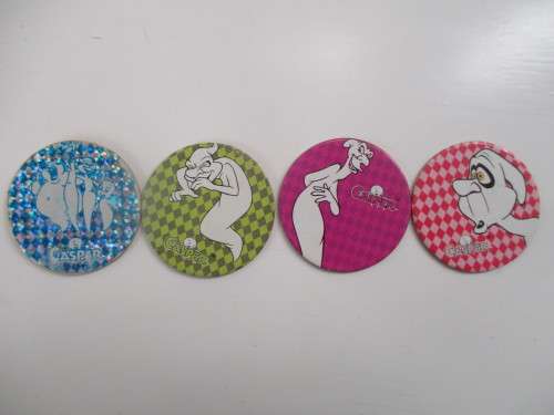 VINTAGE CASPER ZAP CAP TAZOS  4 PIECES