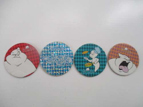 VINTAGE CASPER ZAP CAP TAZOS  4 PIECES