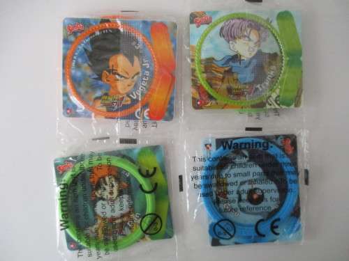 DRAGON BALL - Z LOT OF 4 UNOPENED TAZOS   - DRAGON BALL GT