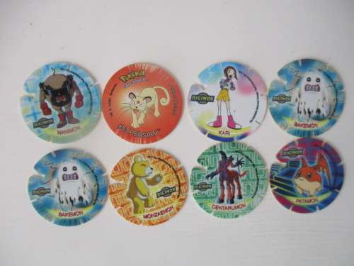 DIGIMON  SIMBA TAZOS  -     8   PIECES