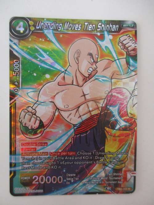 DRAGON BALL Z TRADING CARD -  FOIL CARD - UNENDING MOVES TIEN SHINHAN