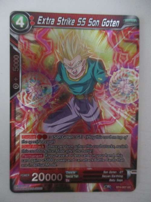 DRAGON BALL Z TRADING CARD -  FOIL CARD - EXTRA STRIKE SS SON GOTEN