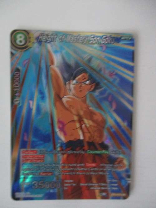 DRAGON BALL Z TRADING CARD - FOIL CARD - HEIGHT OF-MASTERY SON GOKU