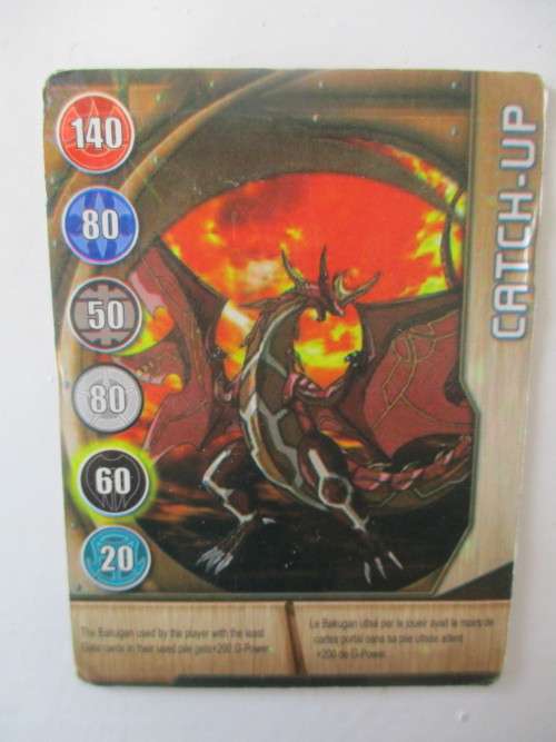 VINTAGE METAL BAKUGAN TRADING CARD -  CATCH-UP