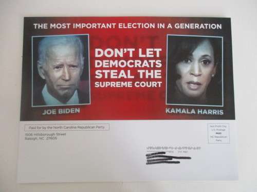 ADVERTISING POSTER USA TRUMP BIDEN