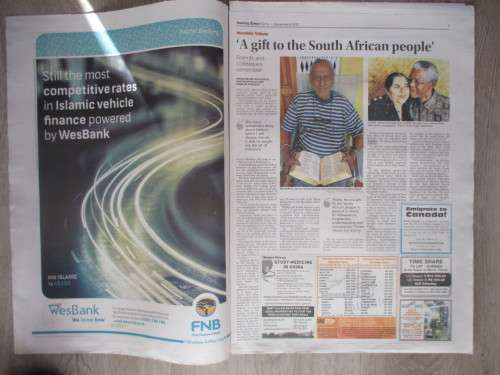 MANDELA NEWSPAPER INSERT -  A MAN FOR ALL PEOPLE SUNDAY TIMES EXTRA - MANDELA