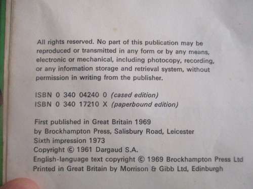 ASTERIX THEGAUL HARD COVER -  1973