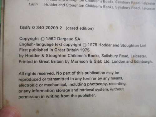 ASTERIX AND THE GOLDEN SICKLE - HARD COVER  - POSSIBLY FIRST EDITION 1975