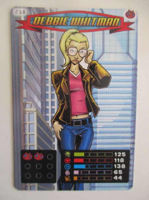 MARVEL TRADING CARDS - SPIDER-MAN / HEROES and VILLIANS  - NO. 218 DEBBIE WHITMAN