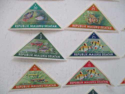 LOT OF  INDONESIA  STAMPS PREVIOUSLY MOUNTED STAMPS