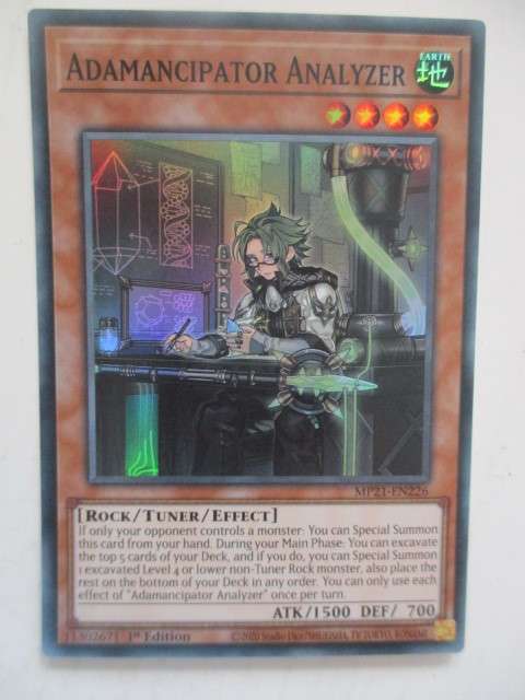 YU-GI-OH TRADING CARD  - ADAMANCIPATOR ANALYZER  - FOIL CARD