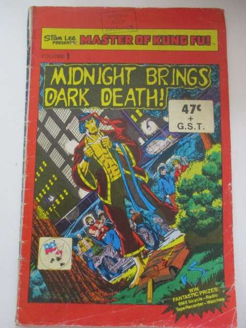 AC / MARVEL COMICS - SOUTH AFRICAN COMIC - MASTER OF KUNG FU!!!! -  VOL.1  - 1973