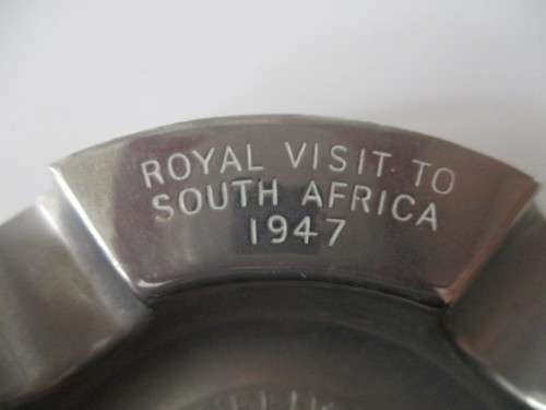 LOVELY VINTAGE ASHTRAY ROYAL VISIT TO SOUTH AFRICA 1947