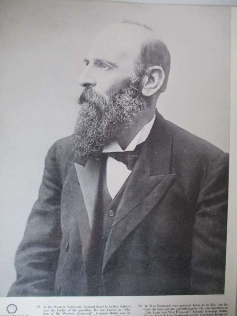 BEAUTIFUL VINTAGE PRINT / POSTER - GENERAL KOOS DE LA REY - THE `LION` 39CM X 31 CM BOER WAR PERIOD