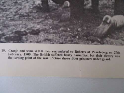 VINTAGE - POSTER / PRINT - BOER PRISNERS UNDER GUARD - BOER WAR PERIOD 39 CM