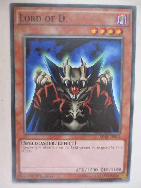 YU-GI-OH TRADING CARD -  LORD OF D.