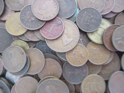 LARGE LOT OF OLD COINS APP. 2 KG