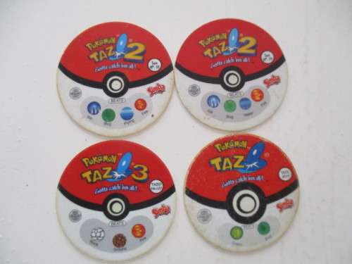 POKEMON LOT OF 4 TAZOS