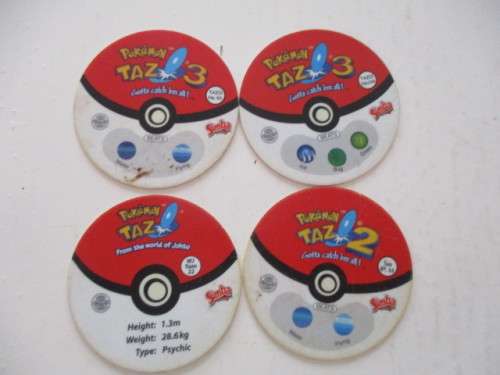 POKEMON LOT OF 4 TAZOS