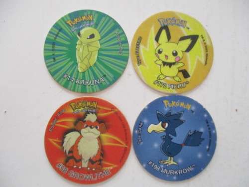 POKEMON LOT OF 4 TAZOS