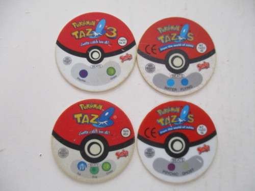 POKEMON LOT OF 4 TAZOS