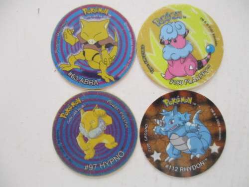 POKEMON LOT OF 4 TAZOS