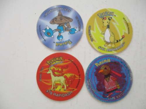 POKEMON LOT OF 4 TAZOS