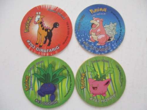POKEMON LOT OF 4 TAZOS