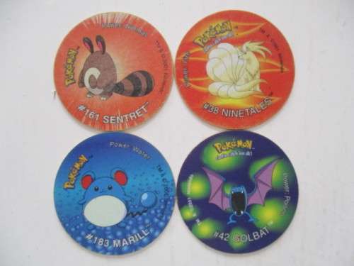 POKEMON LOT OF 4 TAZOS