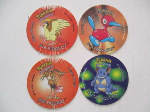 POKEMON LOT OF 4 TAZOS
