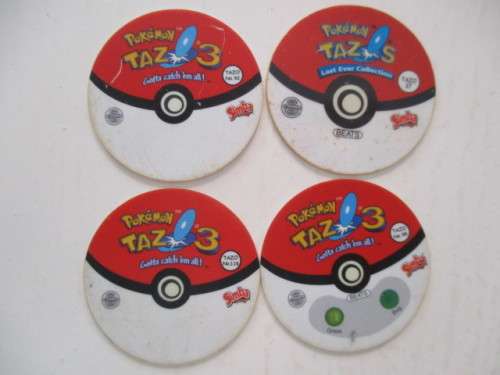 POKEMON LOT OF 4 TAZOS