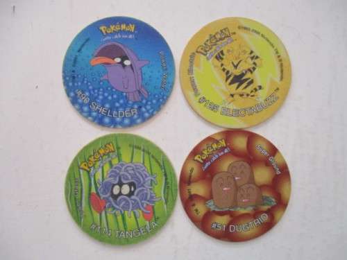POKEMON LOT OF 4 TAZOS