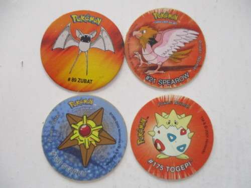 POKEMON LOT OF 4 TAZOS