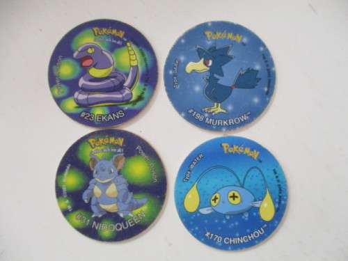 POKEMON LOT OF 4 TAZOS