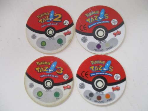 POKEMON LOT OF 4 TAZOS