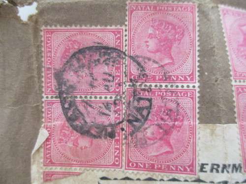 NATAL QUEEN VICTORIA USED MOUNTED STAMPS