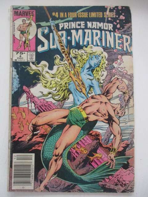 MARVEL COMICS - PRINCE NAMOR - THE SUB-MARINER -  VOL. 1 - NO. 4 -- 1984