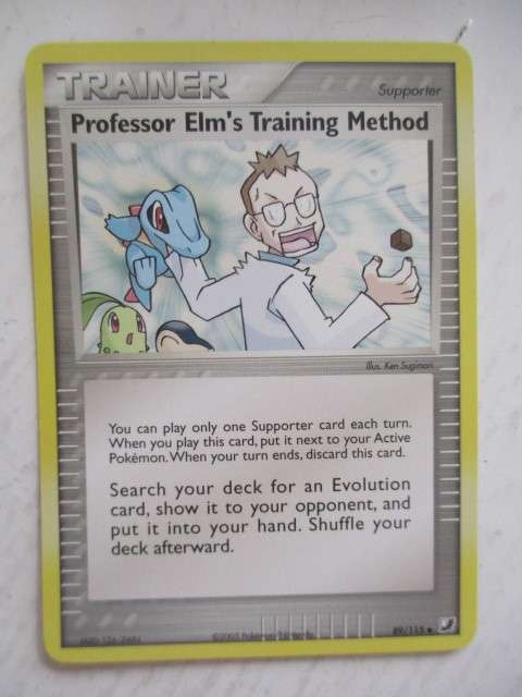 POKEMON TRADING CARD -  2005 - TRAINER - PROFESSOR ELM`S TRAINING METHOD - CARD IN MINT CONDITION