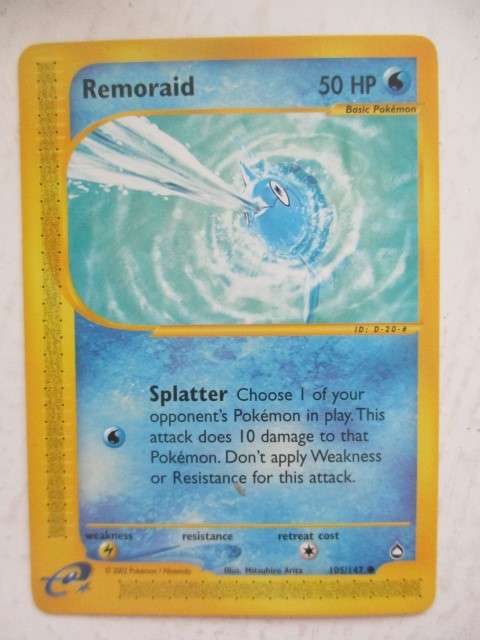 POKEMON CARDS - 2002  - REMORAID  - CARD IN MINT CONDITION