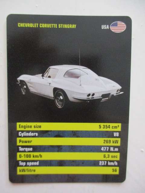 VINTAGE - CAR ICONS TRUMPS CARDS