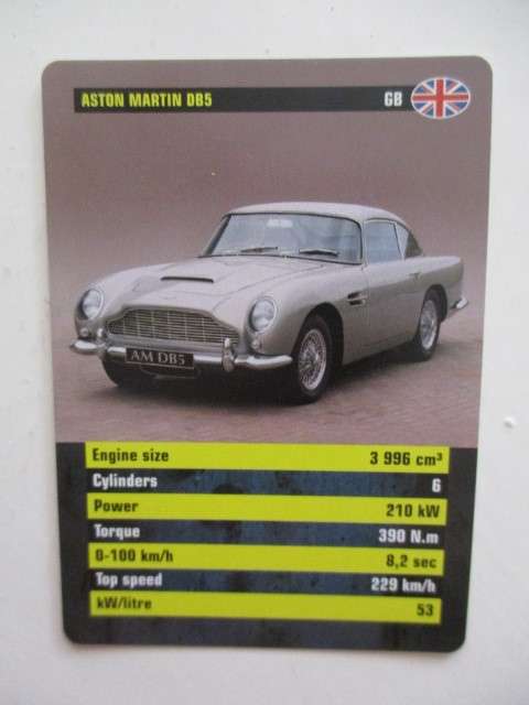 VINTAGE - CAR ICONS TRUMPS CARDS