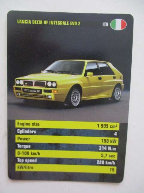 VINTAGE - CAR ICONS TRUMPS CARDS