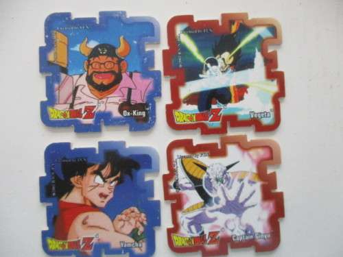 DRAGON BALL Z  TAZOS CUBE LOT OF 4