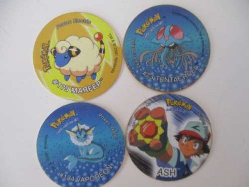 POKEMON LOT OF 4 TAZOS