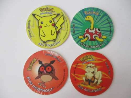 POKEMON LOT OF 4 TAZOS