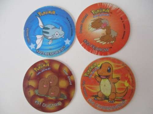 POKEMON LOT OF 4 TAZOS