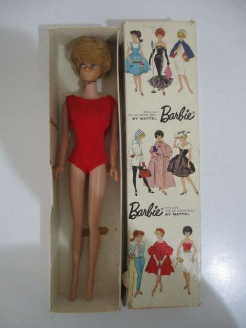 VINTAGE  BARBIE DOLL IN ORIGINAL BOX BY MATTEL - 1950`S